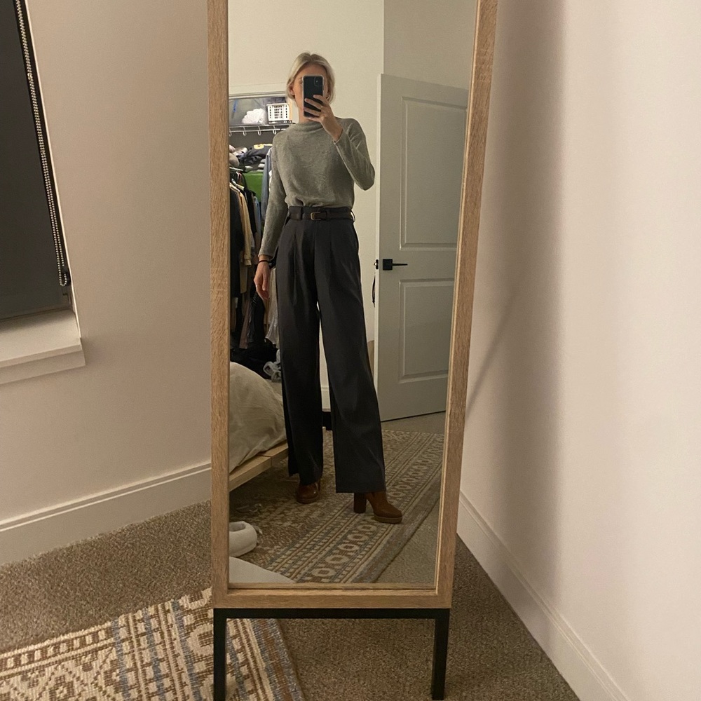 Everlane Way High Drape Pant in slate